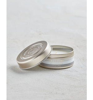 3.5 oz. tin candle with top - Saltaire