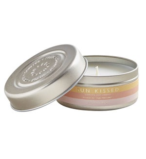3.5 oz. tin candle with top - Sun Kissed