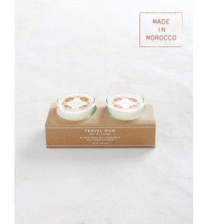 2.5 oz. Petite Clear Glass Candle Duo in Box - Orangerie