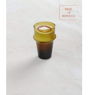 5 oz. Tall Umber Glass Candle - Dune TESTER