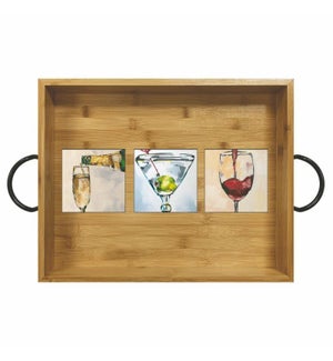 BAMBOO SERVING TRAY - ART OF ALCOHOL, THE