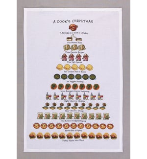 A Cook's Christmas Print Kitchen Towel
