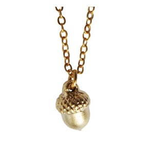 Acorn Necklace - Gold