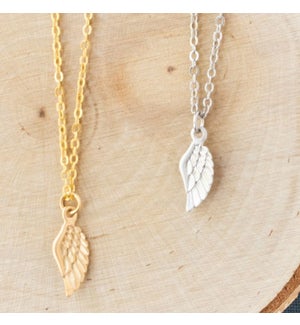 Angel Wing Necklace - Gold