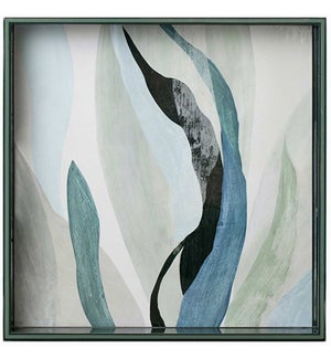 Abstract Flow 15 Inch Square Tray -Avail-06/27/2022