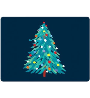 Abstract Christmas Tree Placemat Set 4