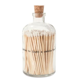 Apothecary Match Jar Large - Poetry