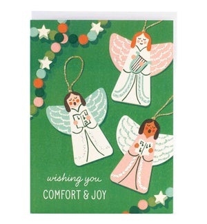 Angel Ornaments Christmas Card