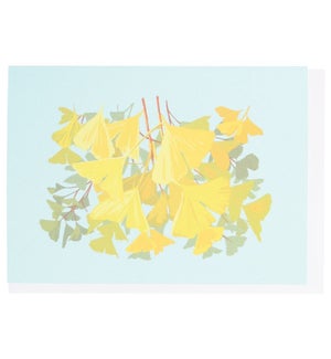 Autumn Ginko Leaves Boxed Note Cards 10/box