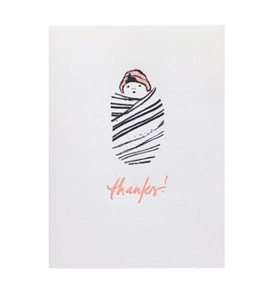 Baby Thank You Card 10/box