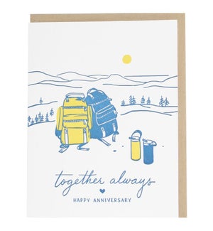 Backpacks Anniversary Card