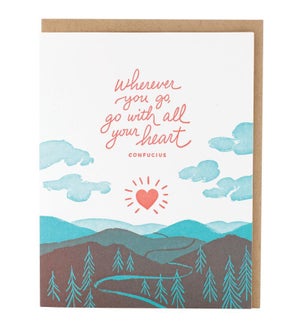 All Your Heart Quote Congratulations Card