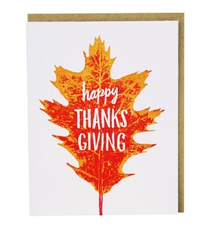 Autumn Leaf Thanksgiving Card