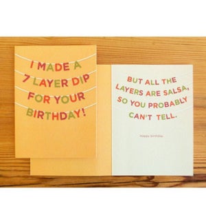 7 Layer Dip Birthday Card