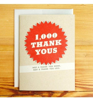 1,000 Thank Yous Card Box of 6