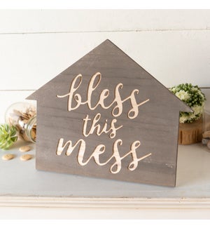 |WD. TABLETOP SIGN "BLESS"|