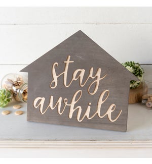 |WD. TABLETOP SIGN "STAY"|