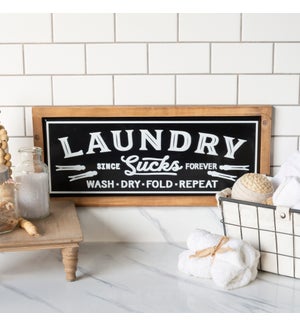 MTL./WD. SIGN "LAUNDRY"