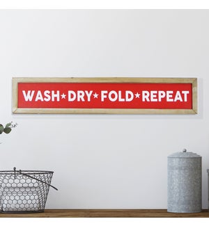 WD. 24" SIGN "WASH/DRY"