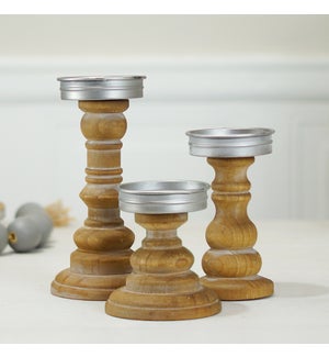 WD. CANDLE HOLDERS S/3