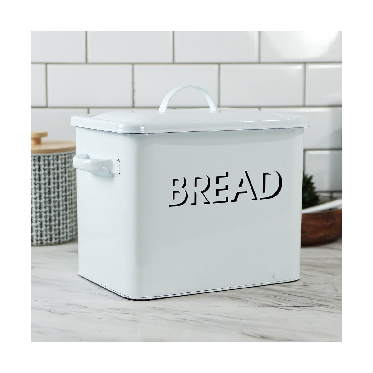 MTL. ENAMELWARE BREAD BOX - best sellers | VIP Home and Garden
