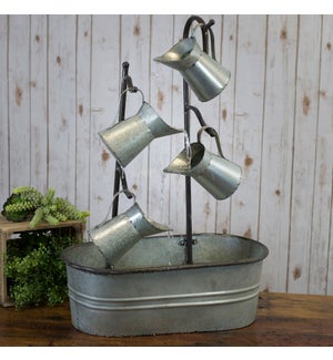 MTL. WATERING CAN FOUNTAIN