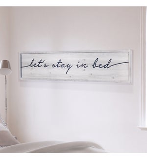WD. SIGN "BED"
