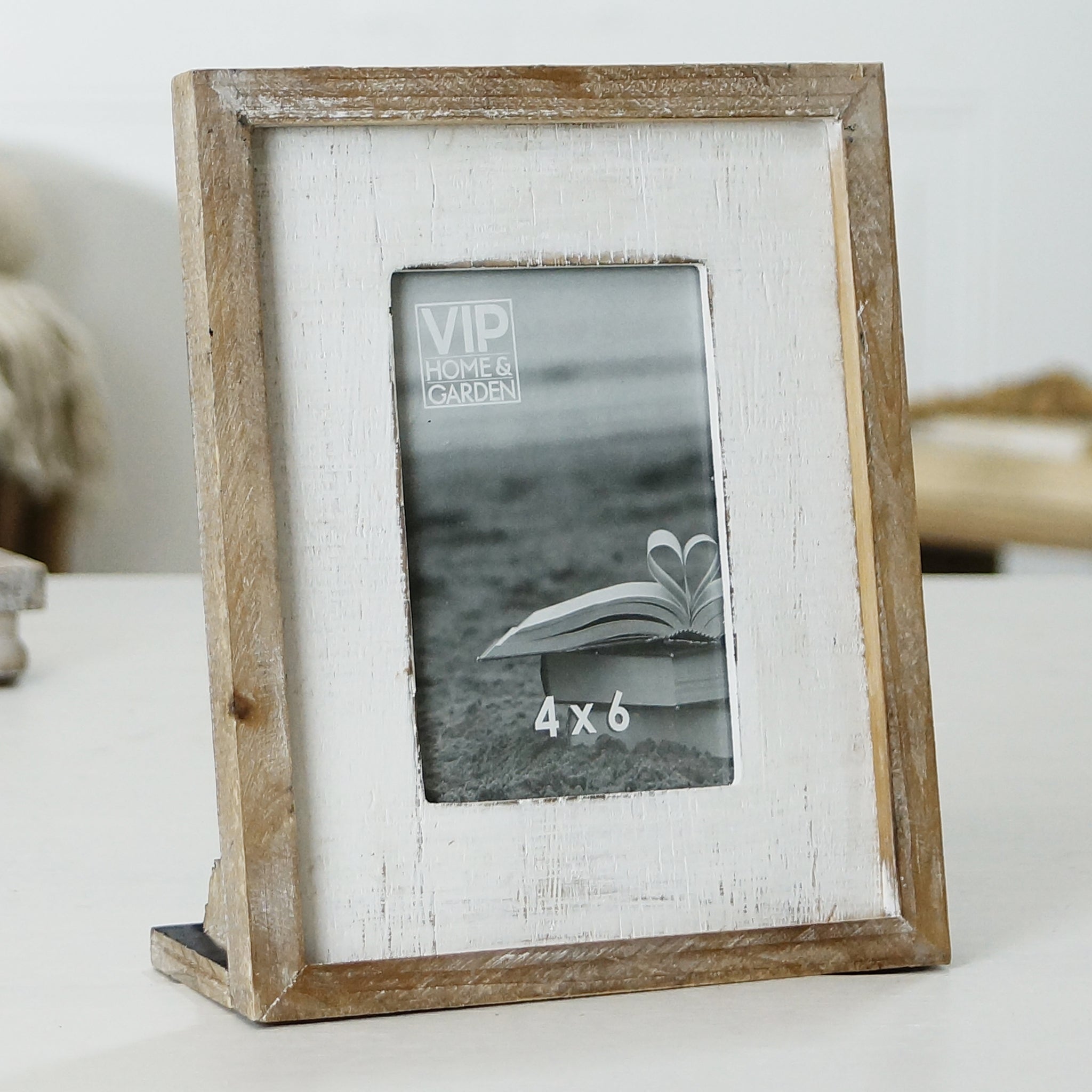 House to Home White Picture Frame, 4x6