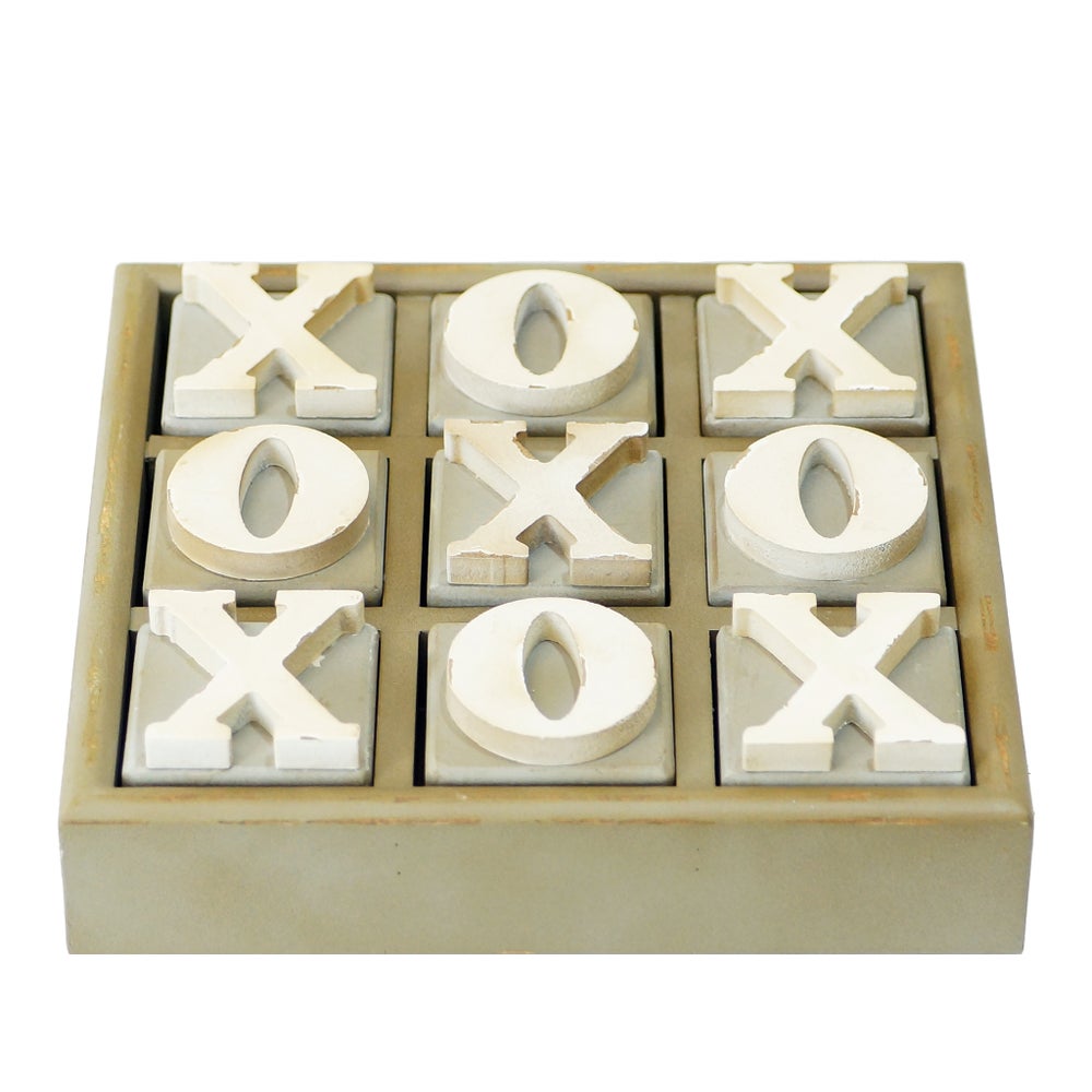 WOOD BLOCK TIC TAC TOE| - game room | VIP Home and Garden