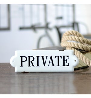 |MTL. WORD ART "PRIVATE"|