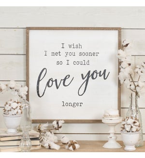 |WD. SIGN "LOVE YOU LONGER"|