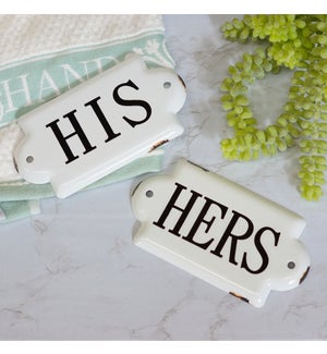 |MTL. SIGN SET/2 "HIS/HERS"|