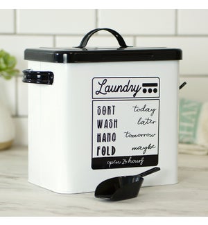 MTL. LAUNDRY SOAP CONTAINER
