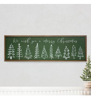 |WD. SIGN CHRISTMAS TREES|