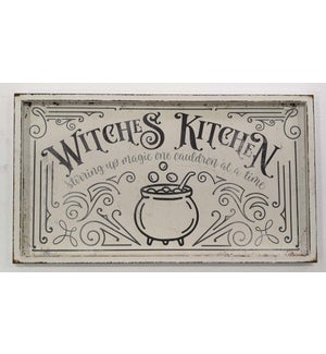 WD. SIGN "WITCHES KITCHEN"