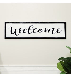 MTL. SIGN "WELCOME"