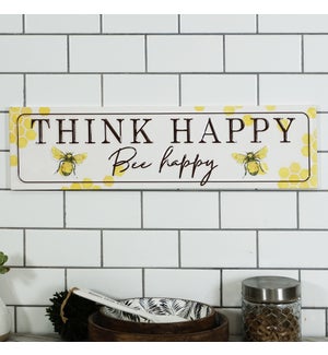 |MTL. SIGN "THINK HAPPY"|