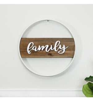 |WD./MTL. SIGN "FAMILY"|
