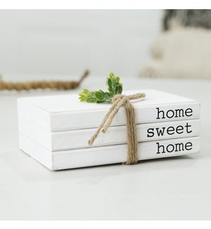 WD. BOOK DECOR "HOME SWEET HOME"