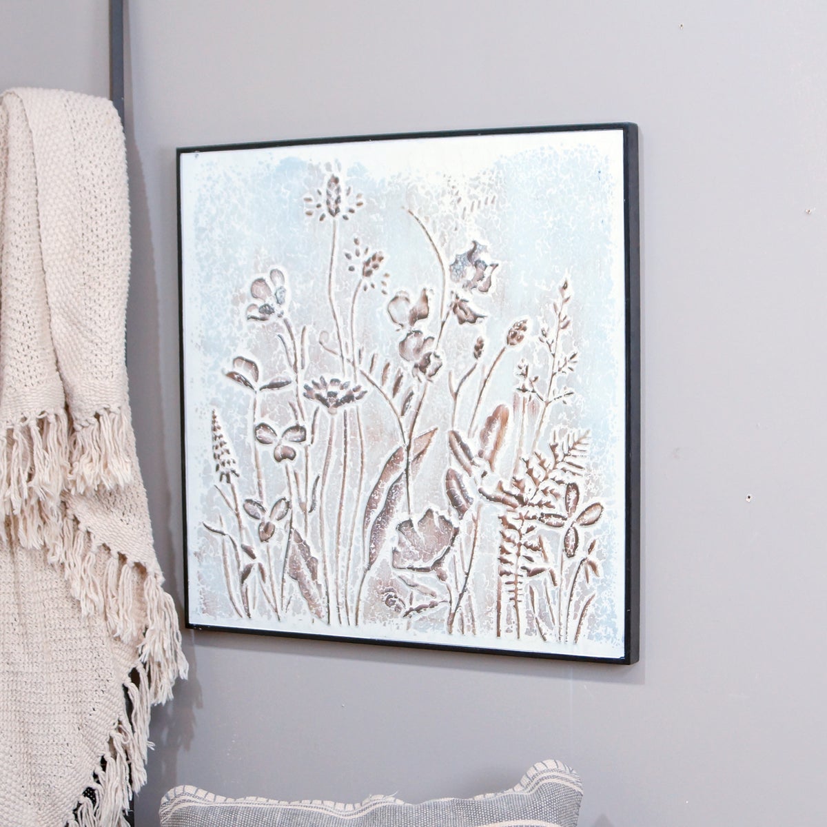 MTL. EMBOSSED FLORAL PRINT just arrived VIP Home and Garden