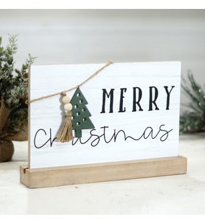 WD. TABLETOP SIGN "MERRY CHRISTMAS"