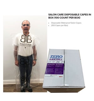 * PPE Salon Care Disposable Capes in Box (100 count)