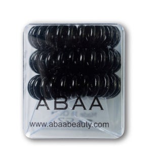 ABAA BLACK HAIR RINGS 3PK