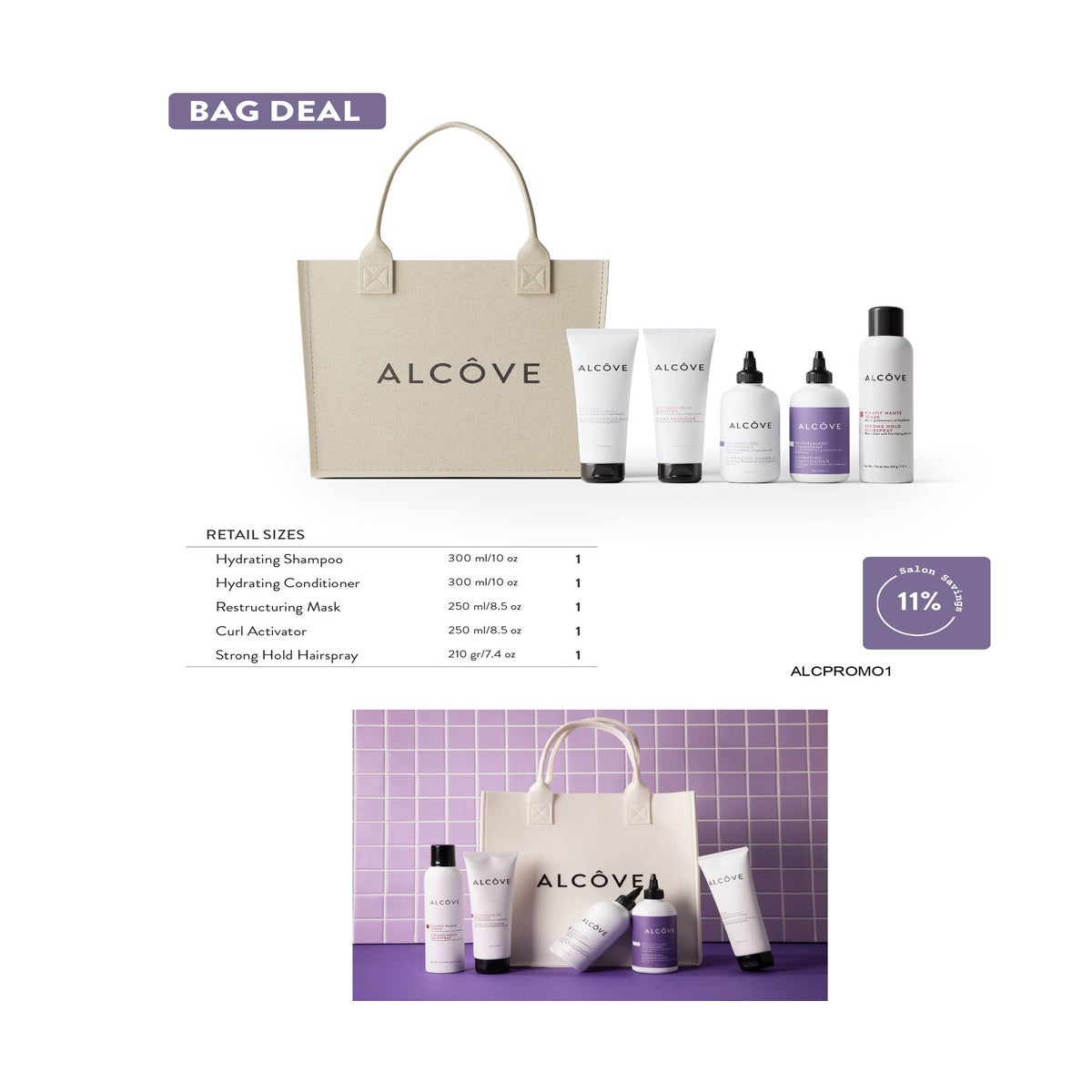 ALCOVE BAG DEAL