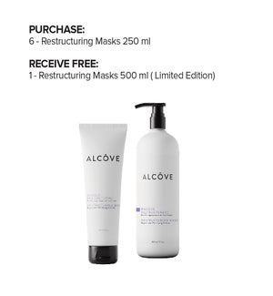 ! 6 250ml +1 500ml ALCOVE RESTRUCTURING MASK SO2025