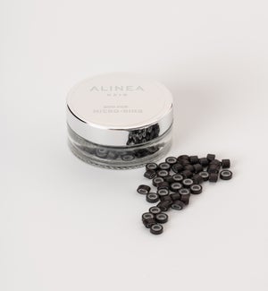 Alinea Micro Link Co Tube Silicone Lined 5.0 X 3.0Mm #F02 Dark Brown 200 Pieces