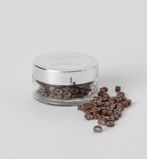 Alinea Micro Link Co Tube Silicone Lined 5.0 X 3.0Mm #F04 Medium Brown 200 Pieces