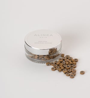 Alinea Micro Link Co Tube Silicone Lined 5.0 X 3.0Mm #F05 Light Brown 200 Pieces
