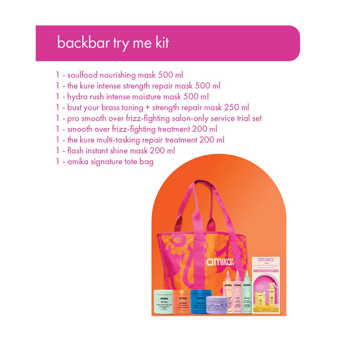 backbar try me kit backbar ea 815360