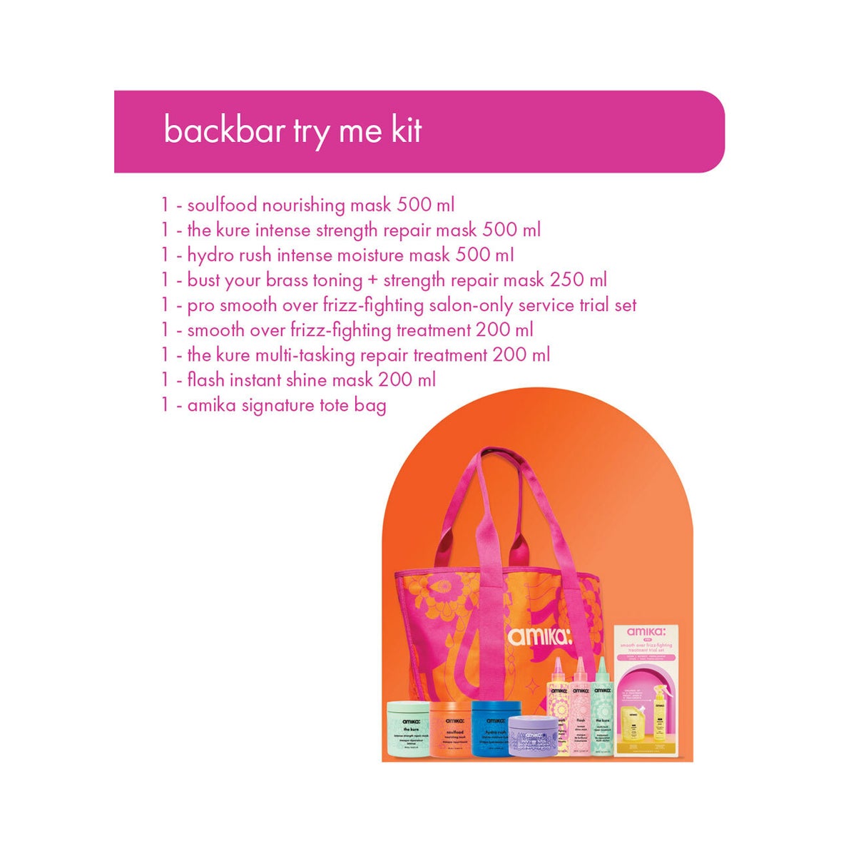 backbar try me kit backbar ea 815360